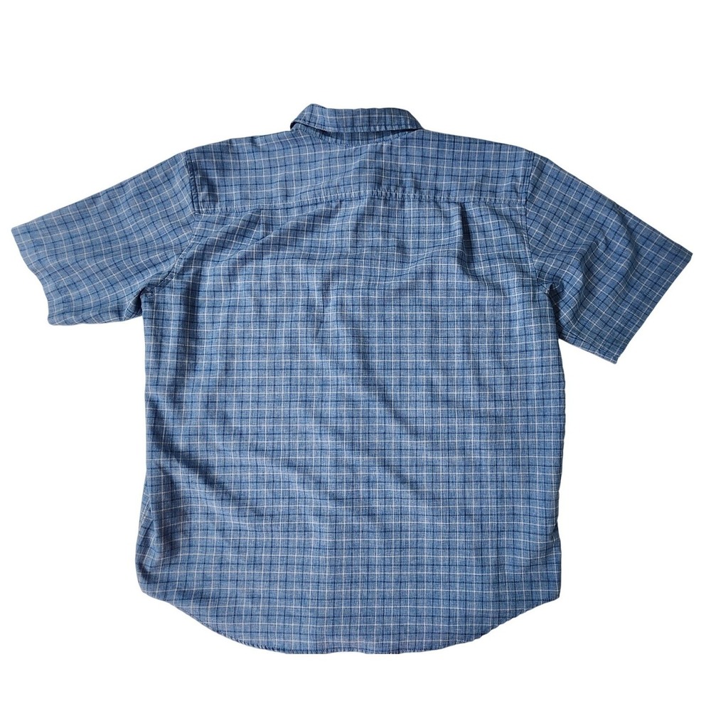 Orvis Mens Plaid Button Down Shirt Mens XL Blue Short Sleeve Breathable Gorpcore - Picture 3 of 9
